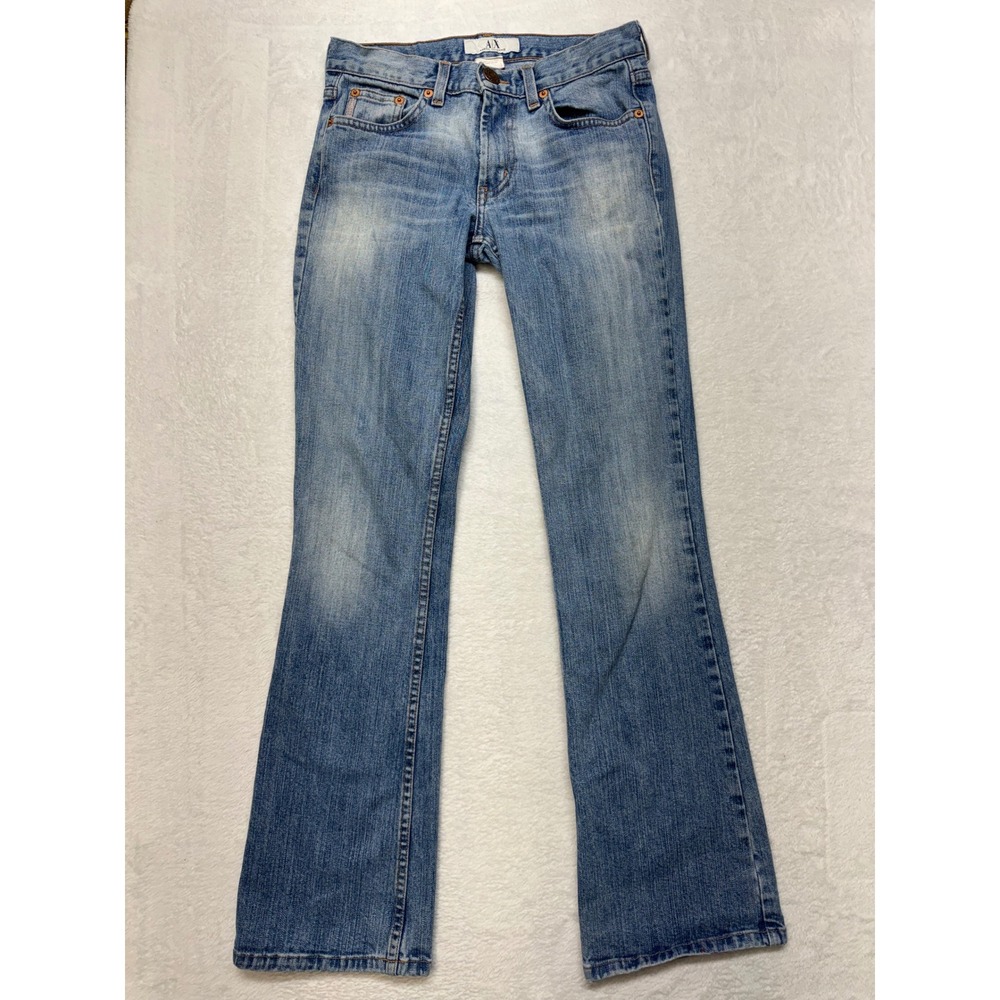Armani Exchange Helix Bootcut Jeans Womens 2S Light Stone Wash Denim AXW929